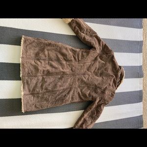 100% soft leather jacket with acrylic fur liner.